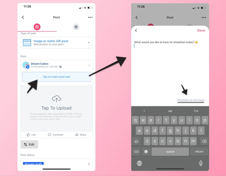 How to create posts in the ZoomSphere mobile app 